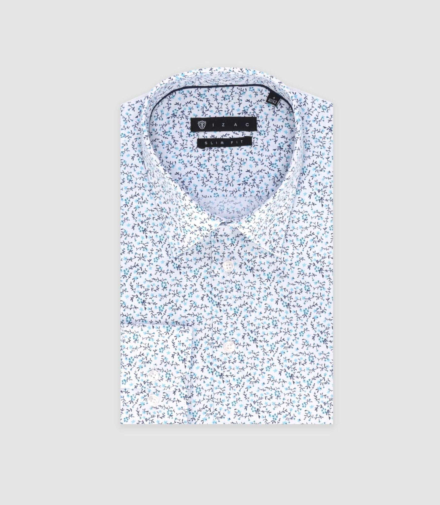 Chemise ville bleu ciel "Tifast019" - IZAC