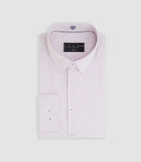 Chemise imprimée micro motifs rouge "Malo" - IZAC