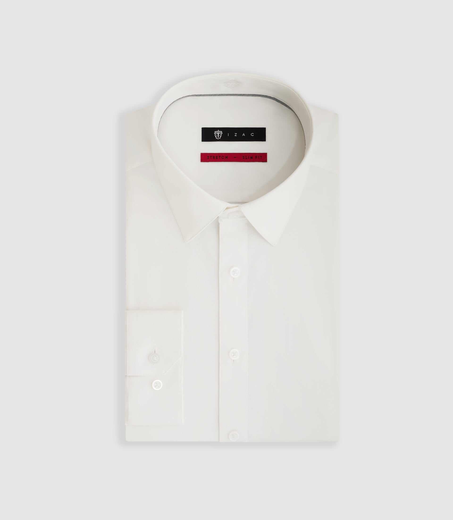 Chemise en popeline stretch écru "Malte" - IZAC