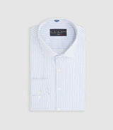 Chemise à rayures bleu ciel "Mazen" - IZAC