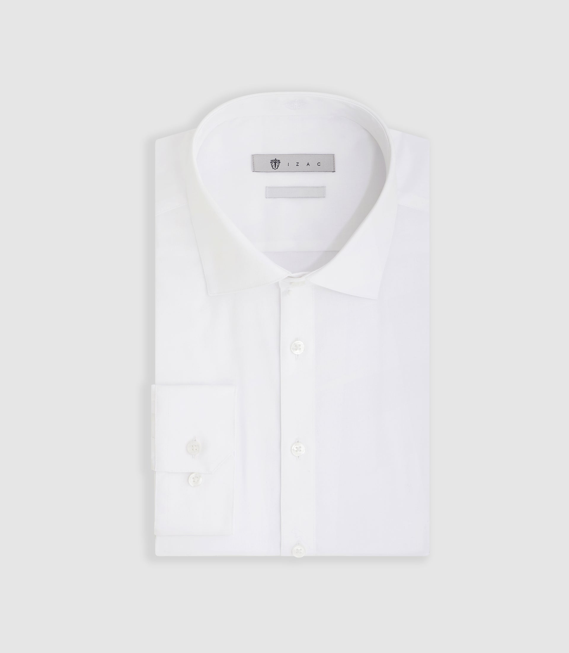 Chemise repassage facile blanche "Merlin" - IZAC