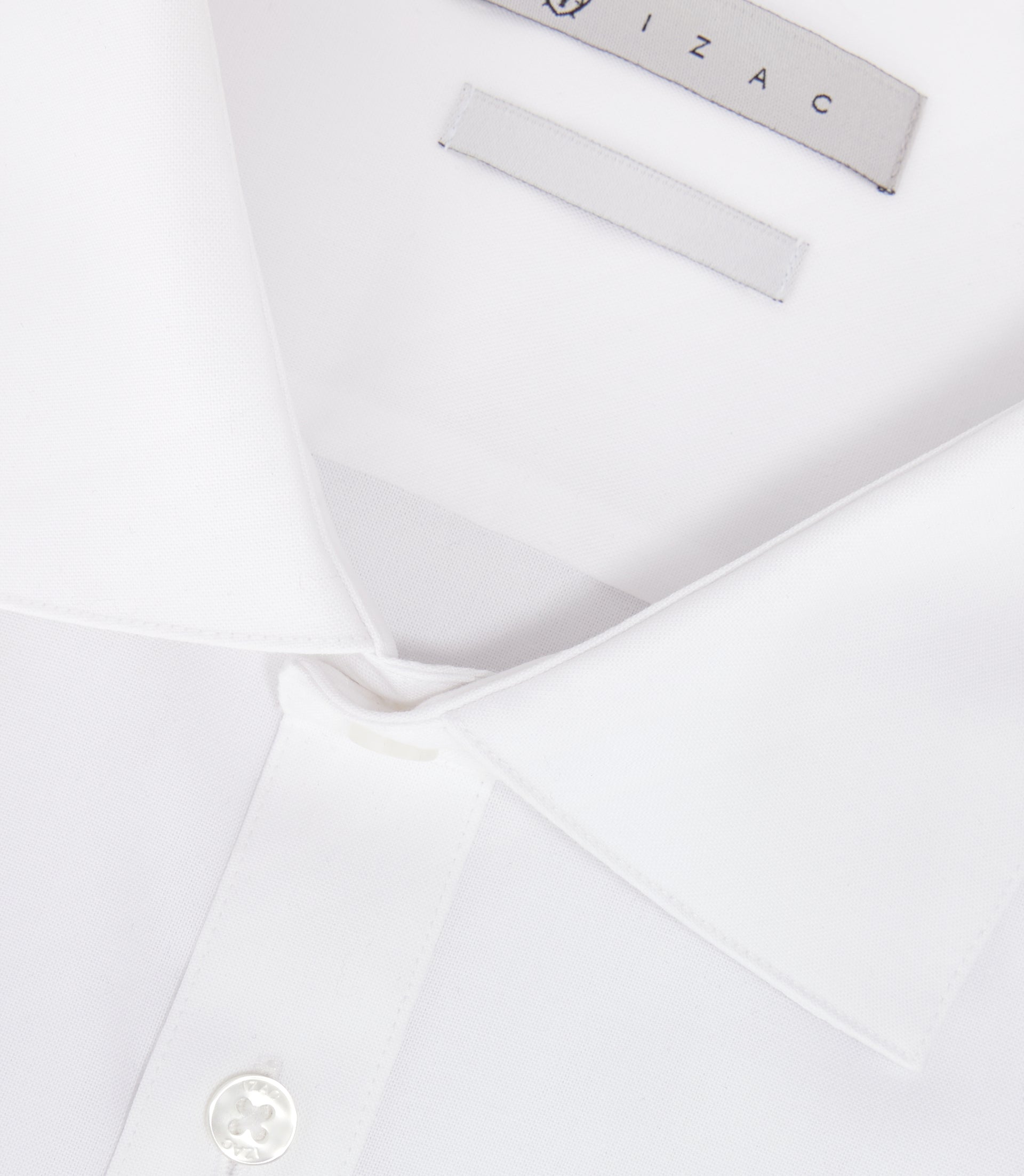 Chemise repassage facile blanche "Merlin" - IZAC