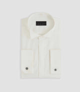Chemise de cérémonie en satin écru "Metaphor" - IZAC
