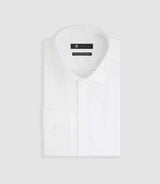 Chemise en satin de coton blanche "Satincache" - IZAC