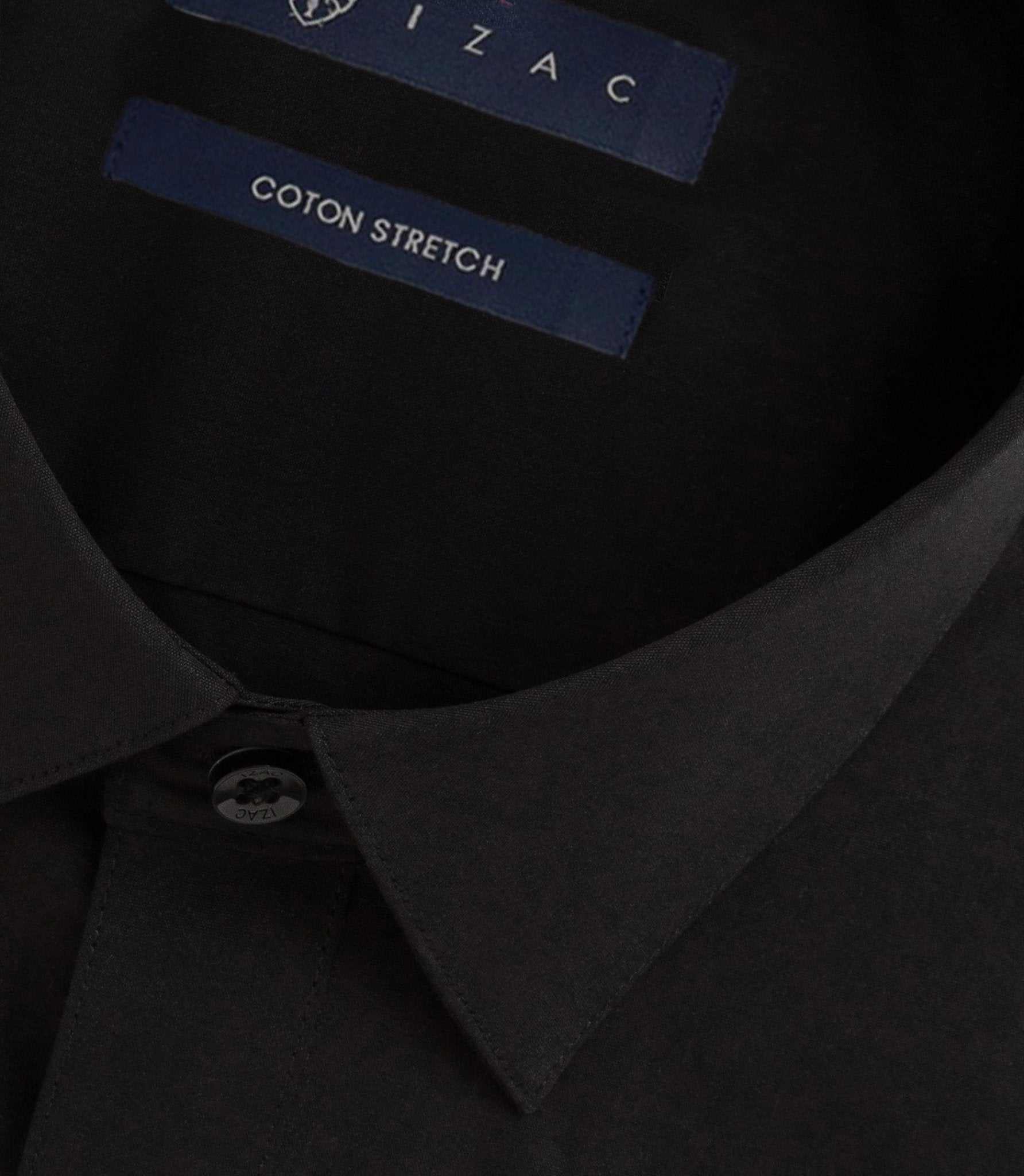 Chemise slim noir MALTE - IZAC