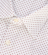 Chemise à imprimé micro motifs blanc - IZAC