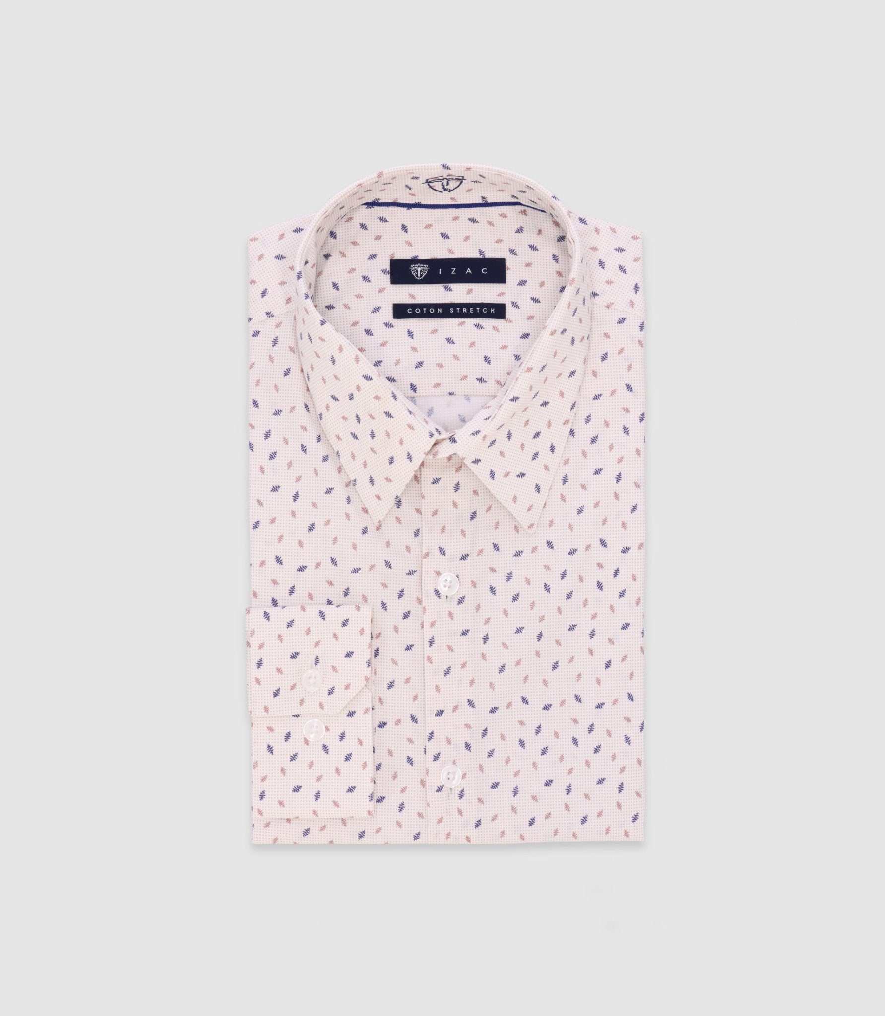 Chemise imprimée écru - IZAC