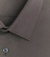 Chemise coton stretch slim kaki - foncé "Malte" - IZAC