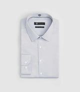 Chemise slim coton gris - clair «Satinslim» - IZAC