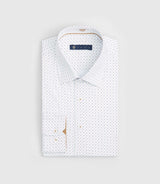 Chemise imprimée beige "Serrure" - IZAC