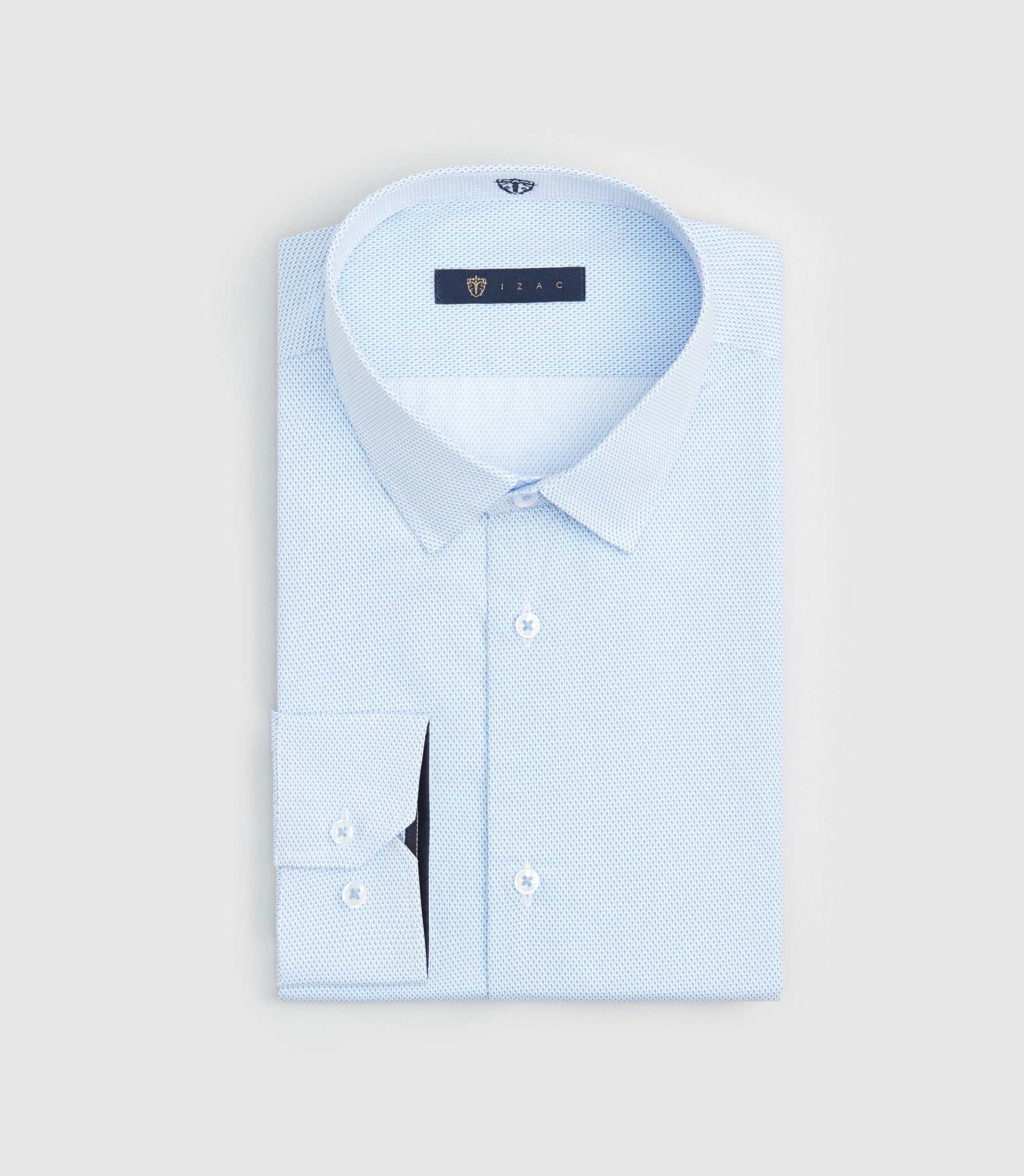 Chemise en coton à imprimé bleu ciel "Sideral" - IZAC