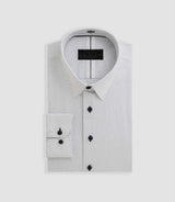 Chemise blanche imprimée à pois "Baki" - IZAC