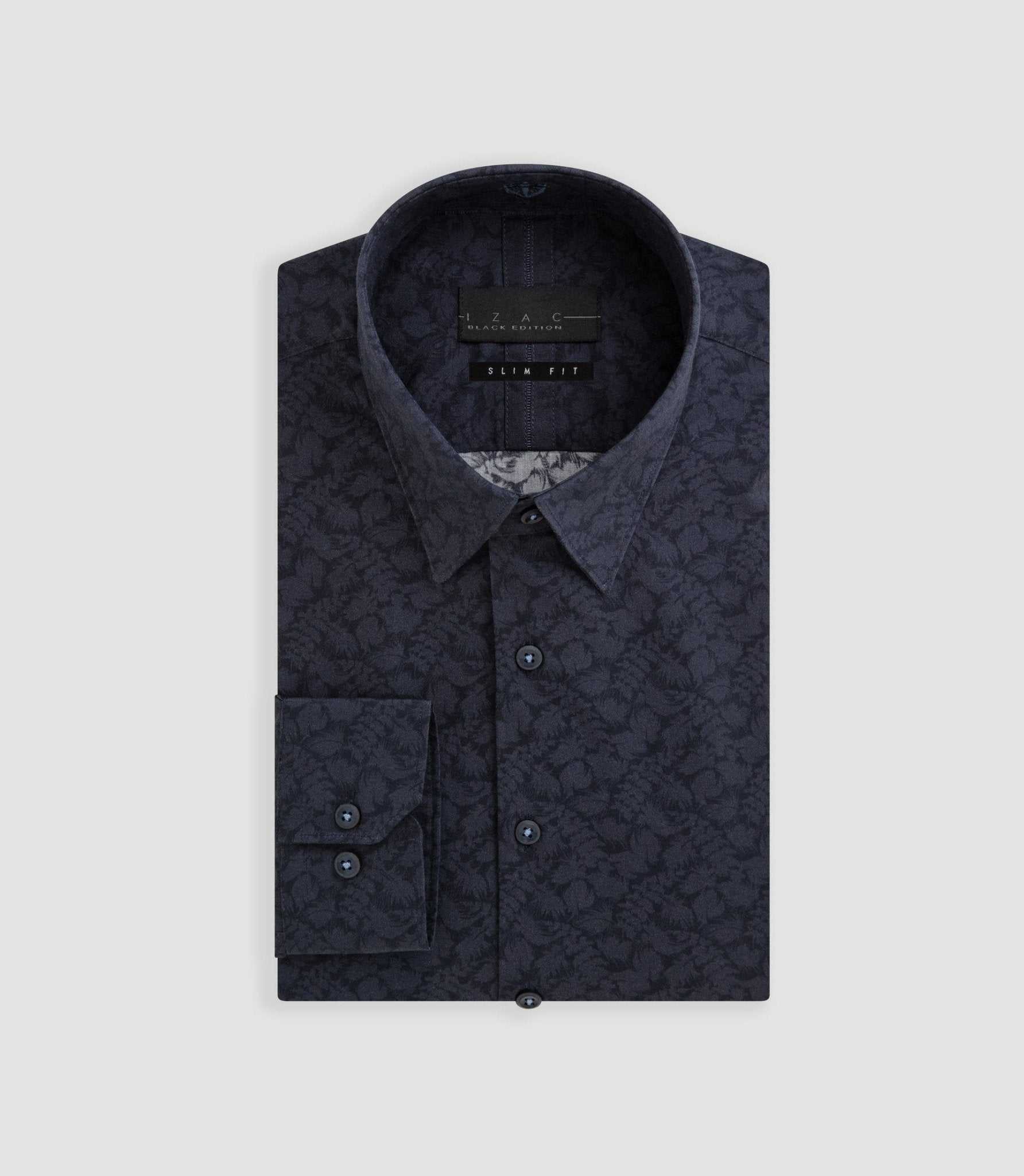 Chemise imprimé floral marine "Balthazar" - IZAC