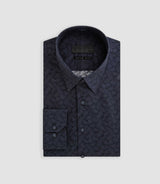 Chemise imprimé floral marine "Balthazar" - IZAC