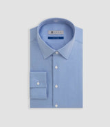 Chemise easy iron bleu "Benson" - IZAC
