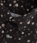 Chemise imprimée floral noire "Brayton" - IZAC
