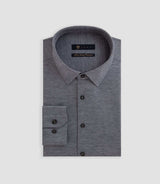 Chemise en jersey de coton anthracite chiné "Dylan" - IZAC