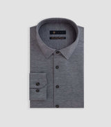 Chemise en jersey de coton anthracite chiné "Dylan" - IZAC