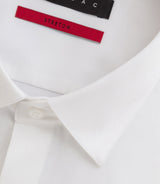 Chemise en satin stretch blanche "Sastrechmibis" - IZAC