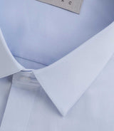 Chemise satin mixte slim ciel "Satinmixteslim coton" - IZAC