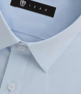 Chemise en popeline stretch bleu ciel MALTE2BT - IZAC