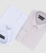 Chemise à rayures marine PALY - IZAC