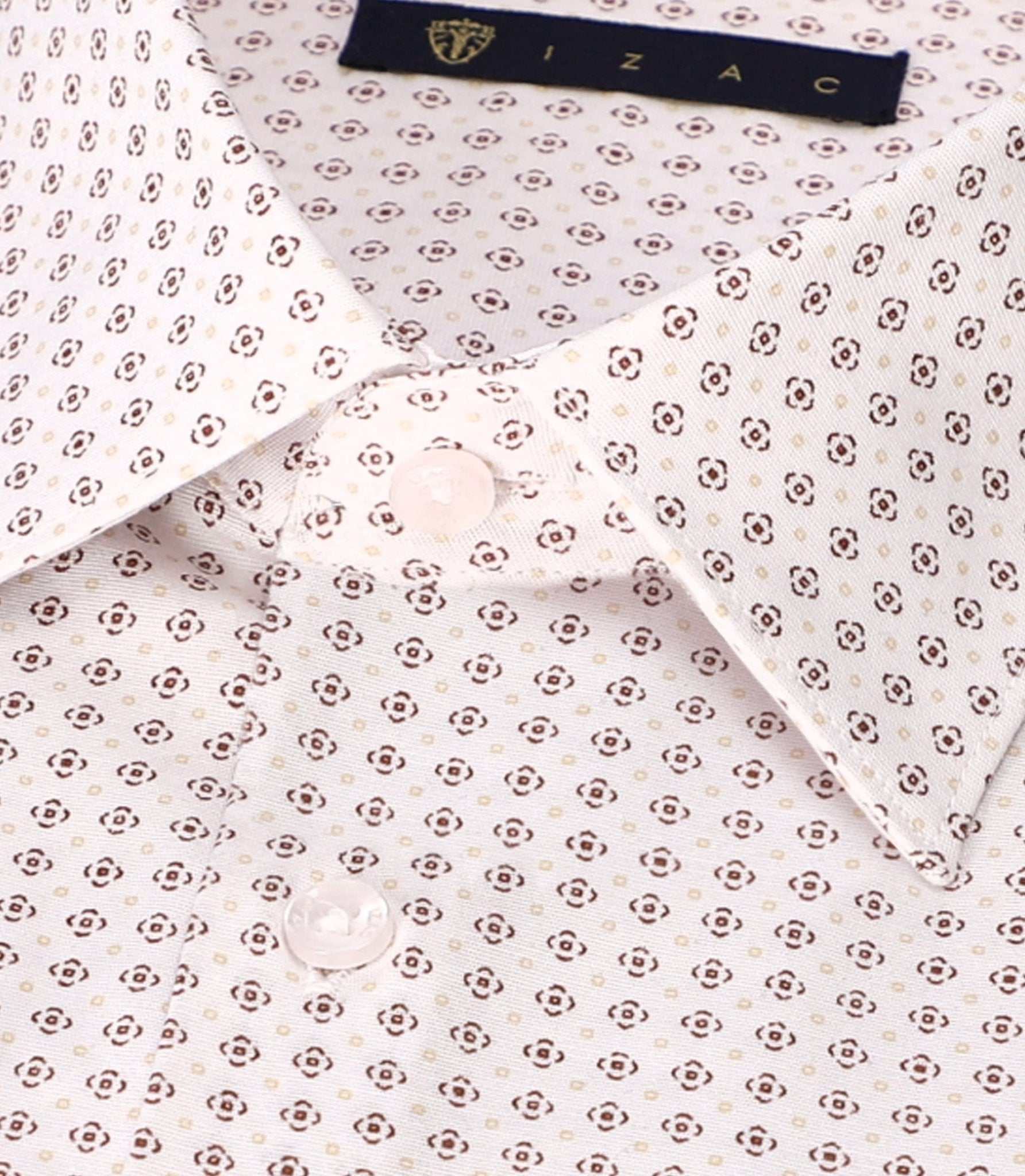 Chemise à imprimé micro motifs blanc PEDROBT - IZAC