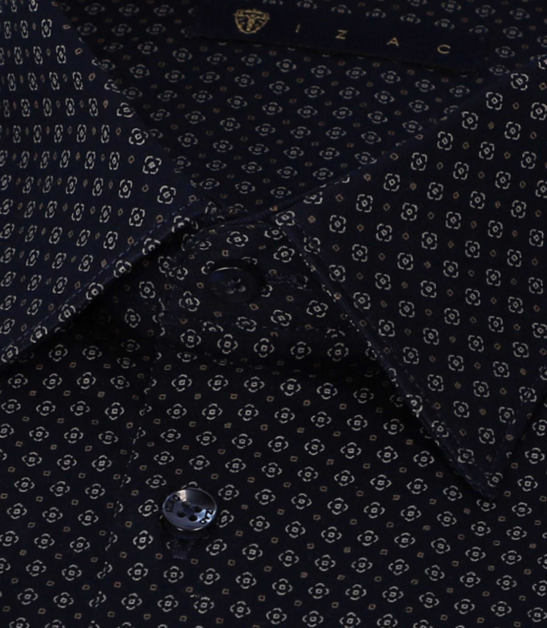 Chemise à imprimé micro motifs marine PEDROBT - IZAC