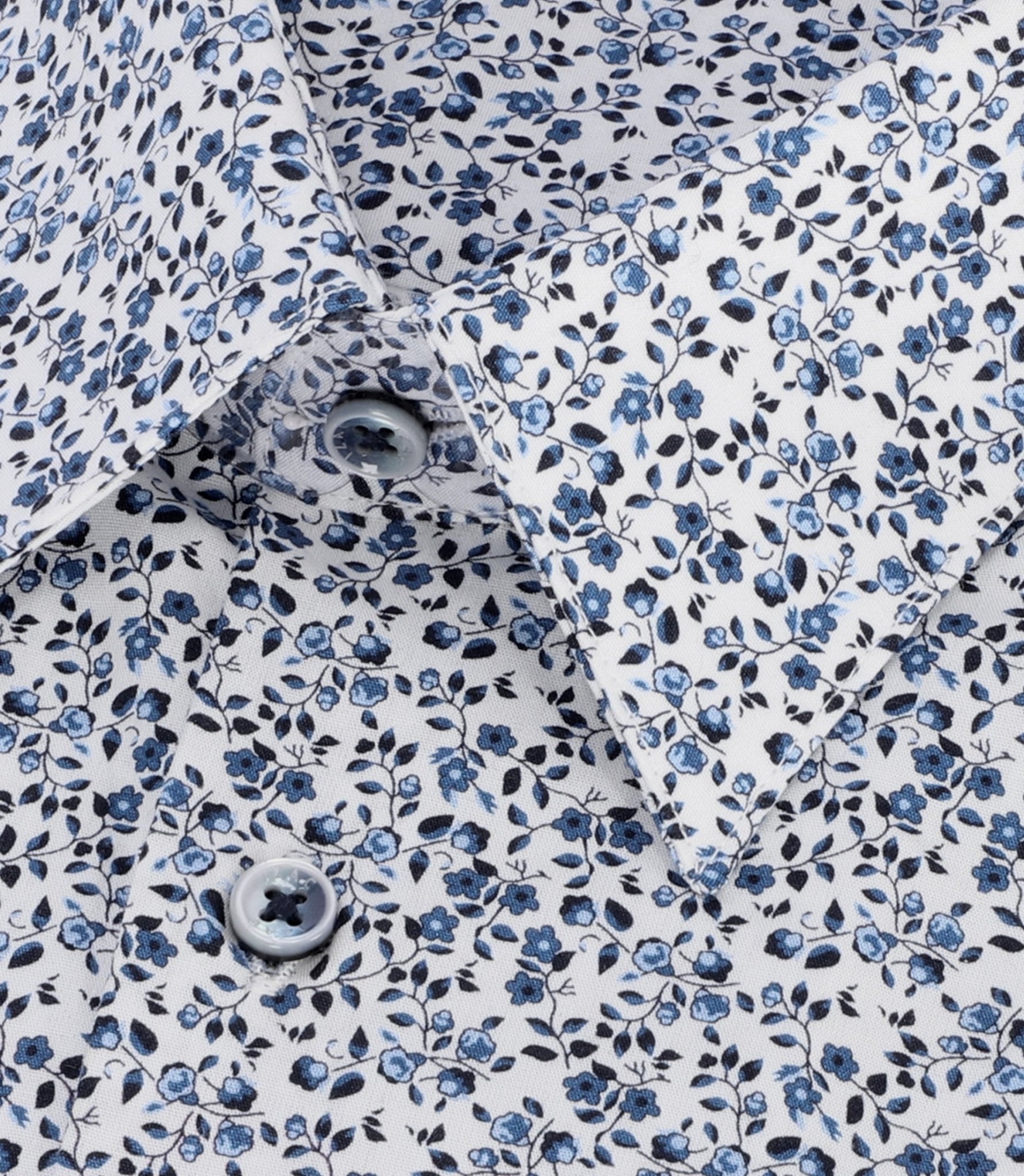 Chemise à imprimé floral bleu PERRUCHE - IZAC