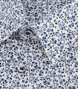 Chemise à imprimé floral bleu PERRUCHE - IZAC