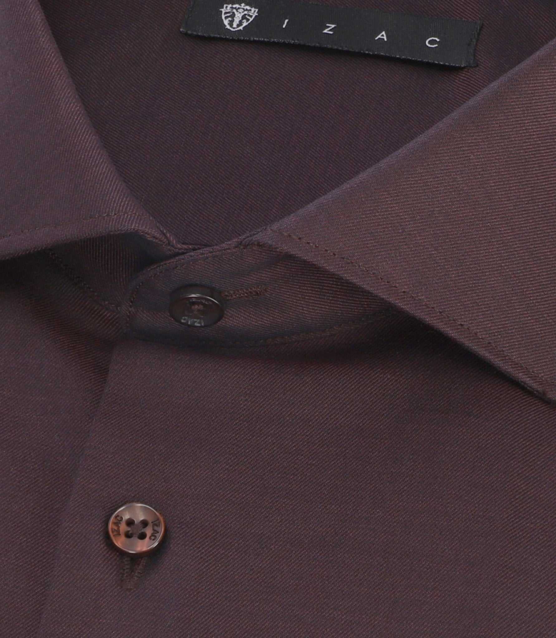 Chemise regular en coton bordeaux PEYO - IZAC