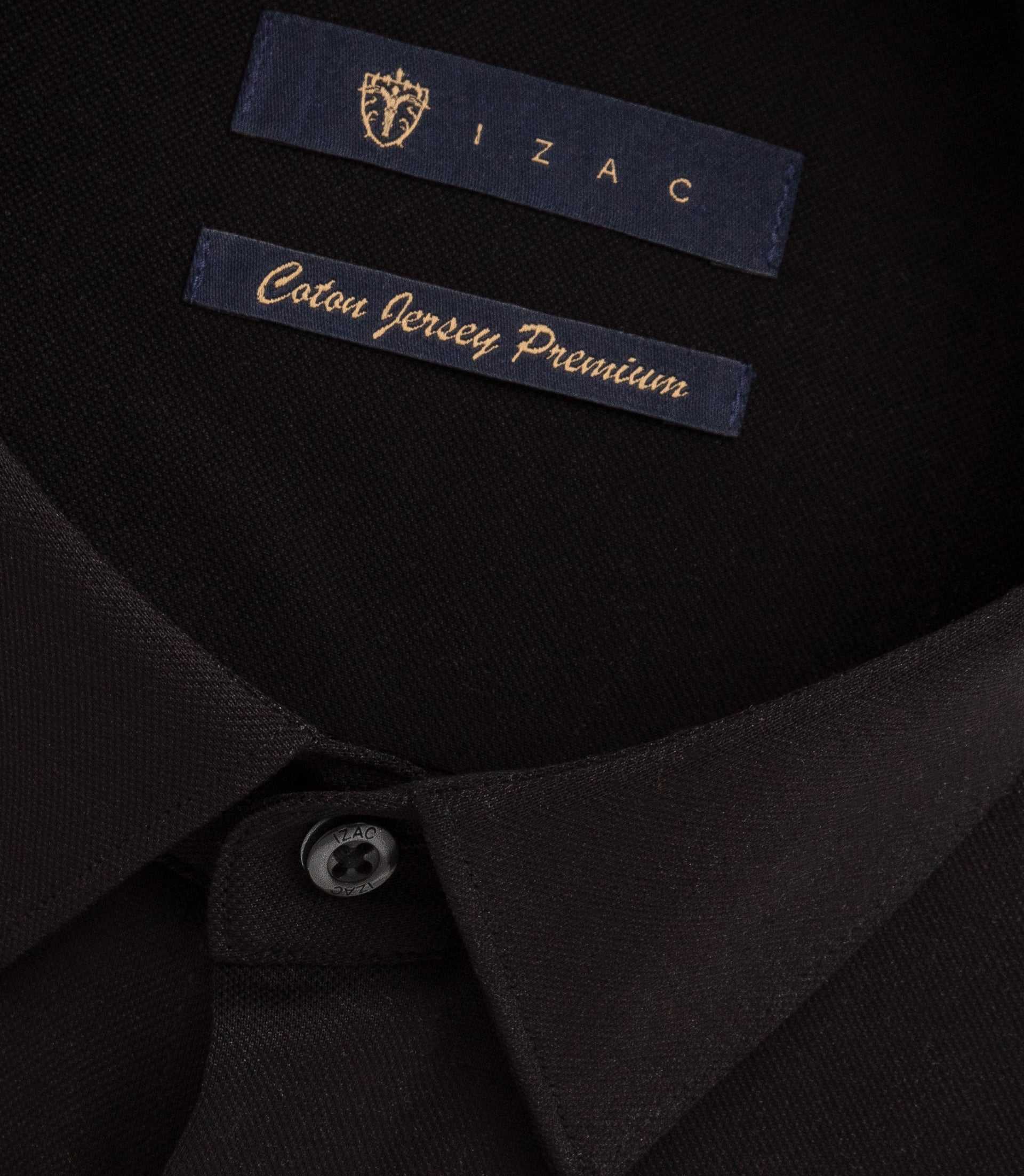 Chemise en jersey de coton noir PYLAN - IZAC