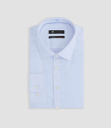 Chemise en satin stretch ciel SASTRETCHBASIC - IZAC