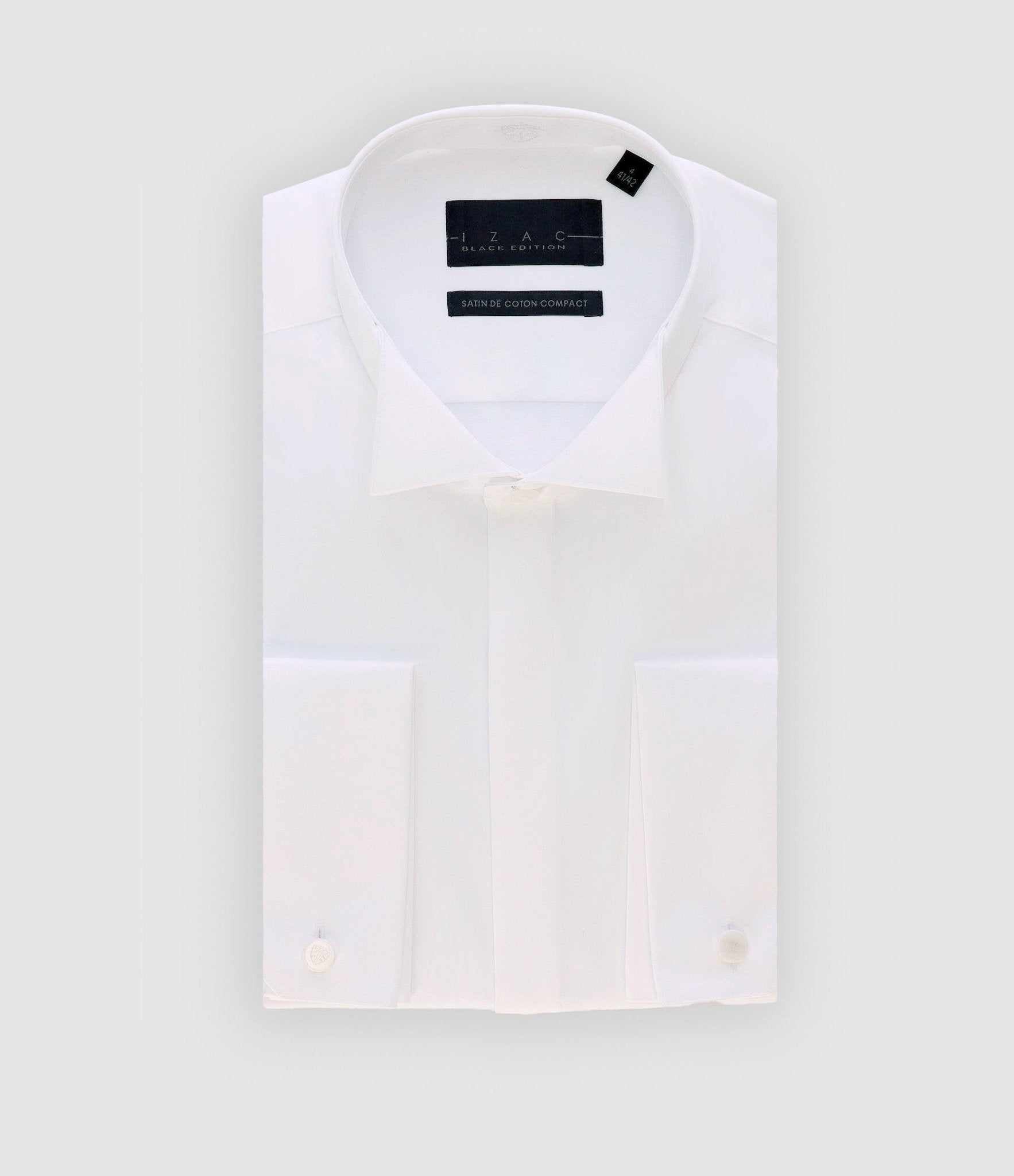 Chemise cérémonie en satin blanc METAPHOR - IZAC