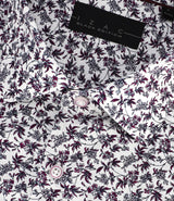 Chemise slim imprimée bordeaux PAVOT - IZAC