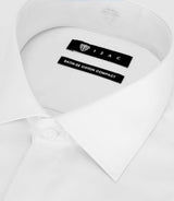 Chemise slim en satin de coton blanc SATINCACH - IZAC