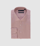 Chemise slim en satin de coton rose SATINSLIM - IZAC