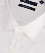Chemise en satin stretch BLANC - IZAC