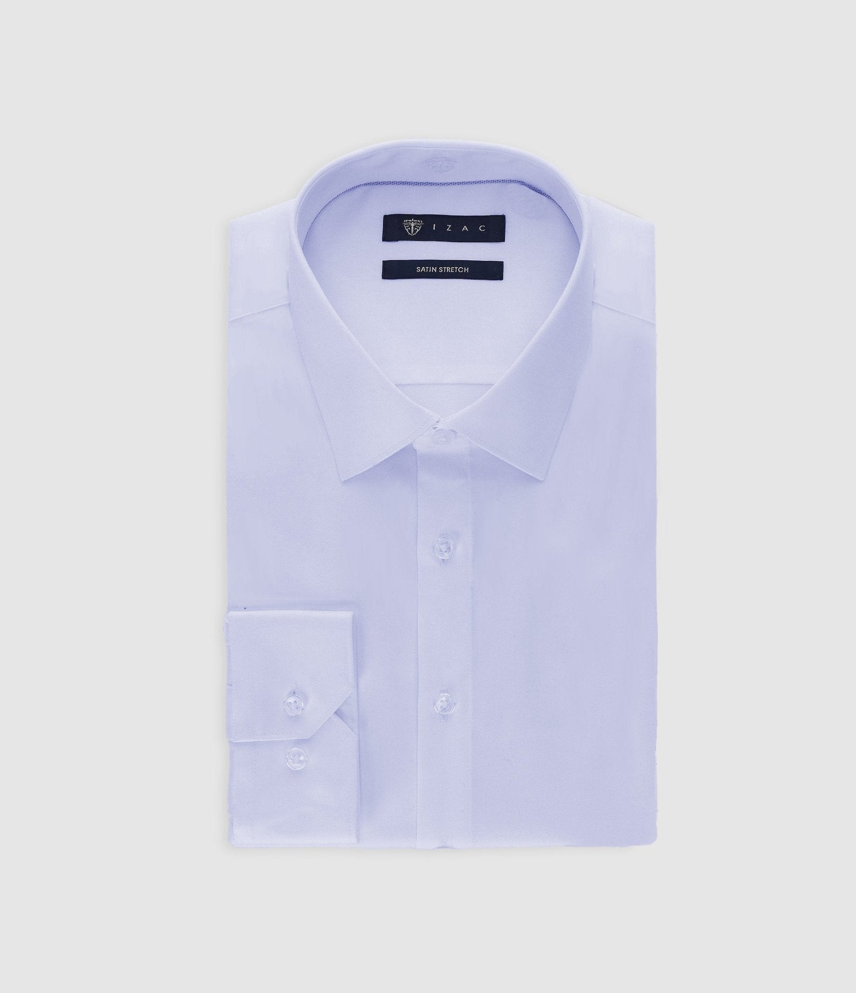 Chemise en satin stretch ciel STRETCHBSBT - IZAC