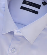 Chemise en satin stretch ciel STRETCHBSBT - IZAC