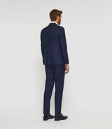 Costume cérémonie col châle bleu "Fabio" - IZAC