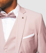 Costume 2 boutons en laine rose FAVORIOUT - IZAC