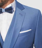 Costume 2 boutons laine bleu ciel "Favori" - IZAC