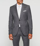 Costume 2 boutons laine gris moyen "Flatteur" - IZAC