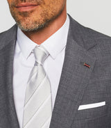 Costume 2 boutons laine gris moyen "Flatteur" - IZAC