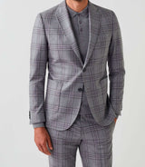 Costume carreaux gris "Tendre" - IZAC