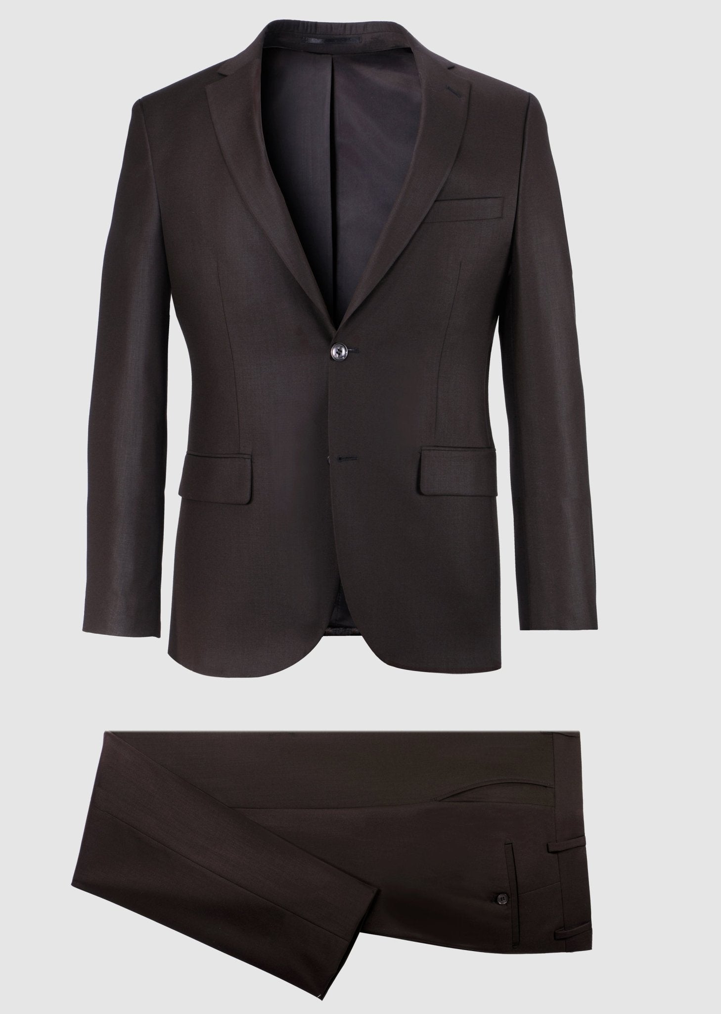 Costume 2 boutons marron LARSON - IZAC
