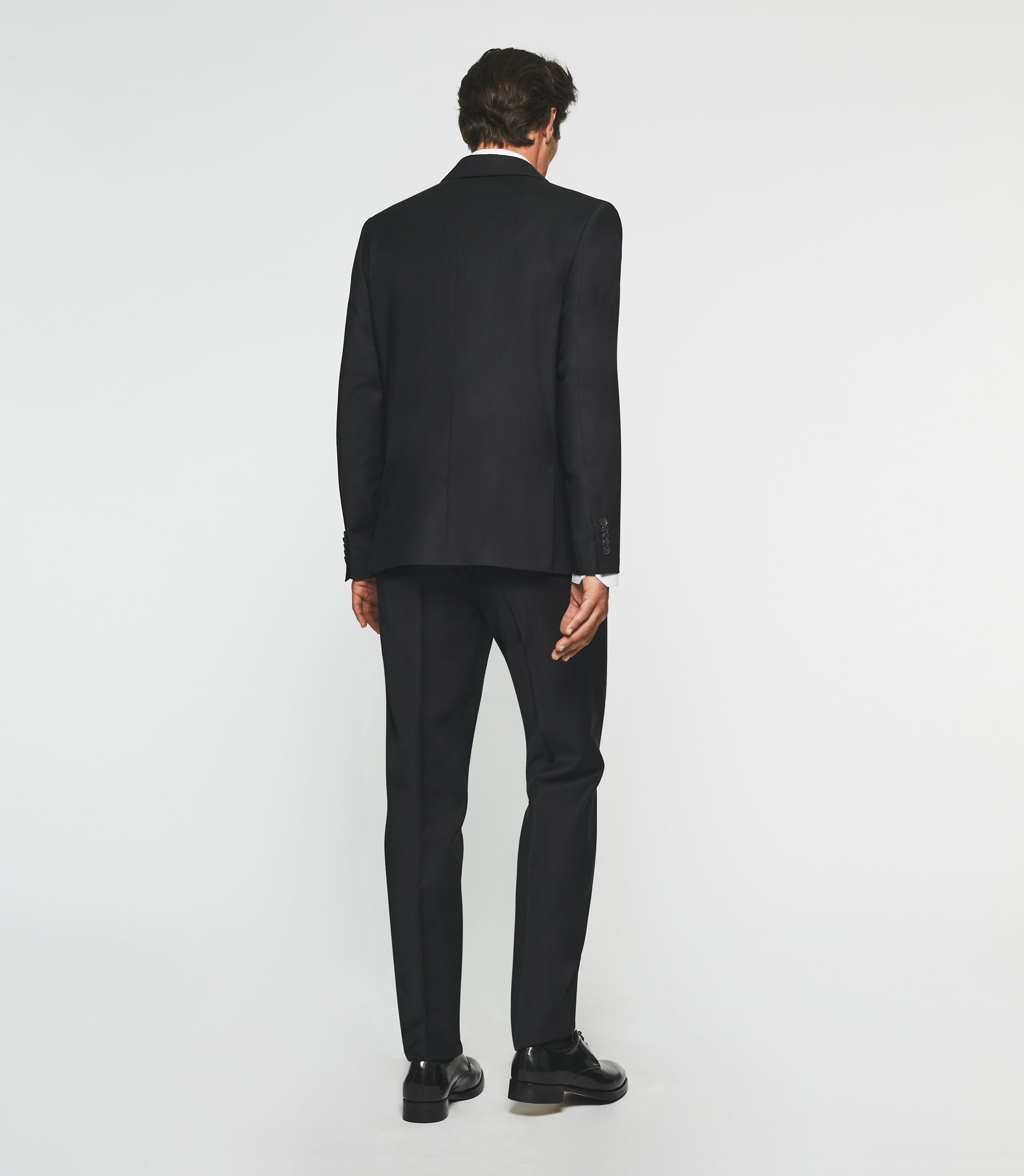 Costume 2 boutons en laine noir LIBREREG - IZAC