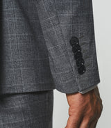 Costume 2 boutons à carreaux gris clair LOUSTIC - IZAC