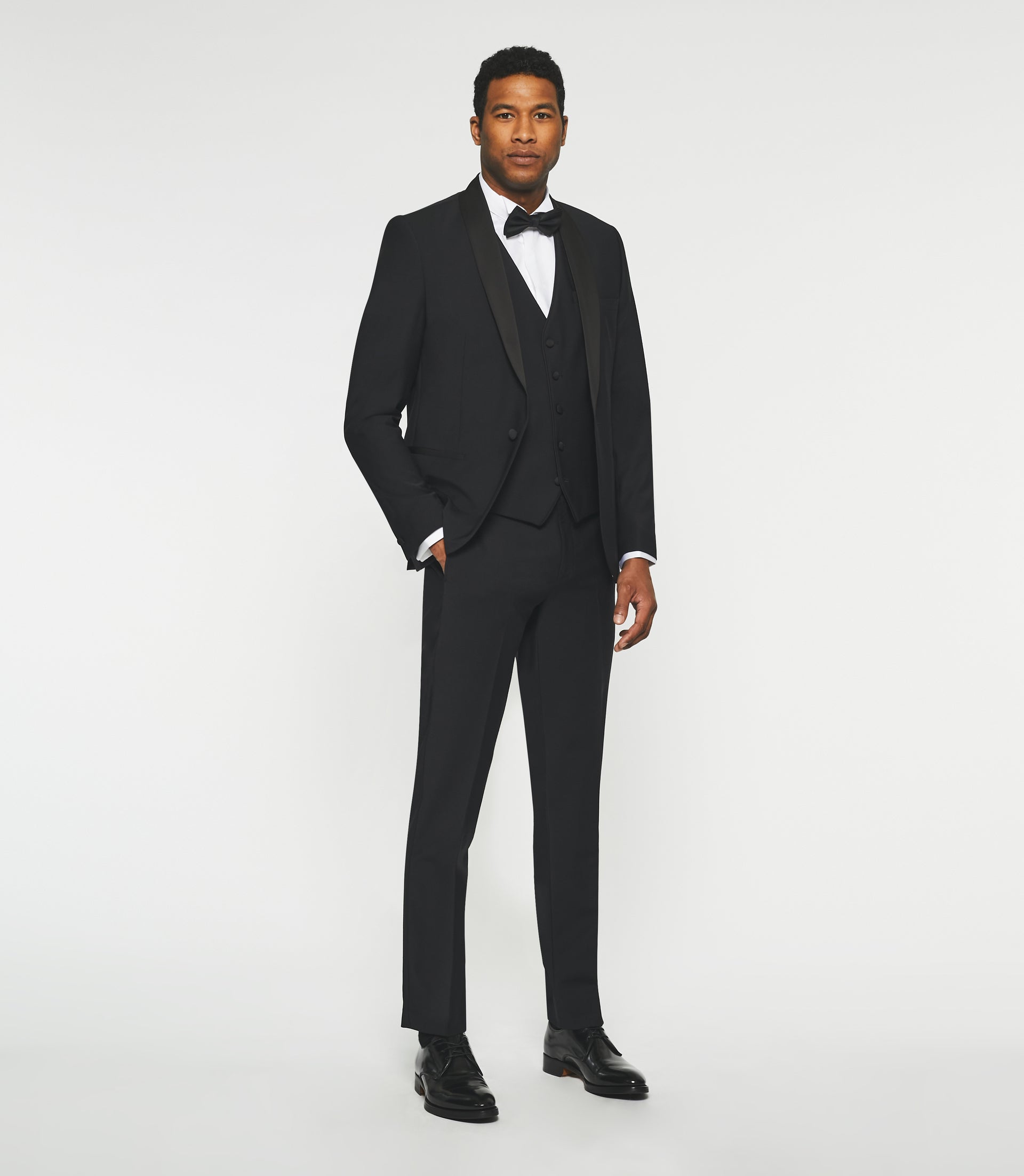 Costume cérémonie en laine noir LUXE - IZAC